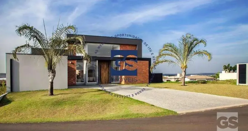 Casa com 4 dormitórios, 370 m² - venda por r$ 3.800.000,00 ou aluguel por r$ 17.704,00 - condomínio xapada parque ytu - itu/sp