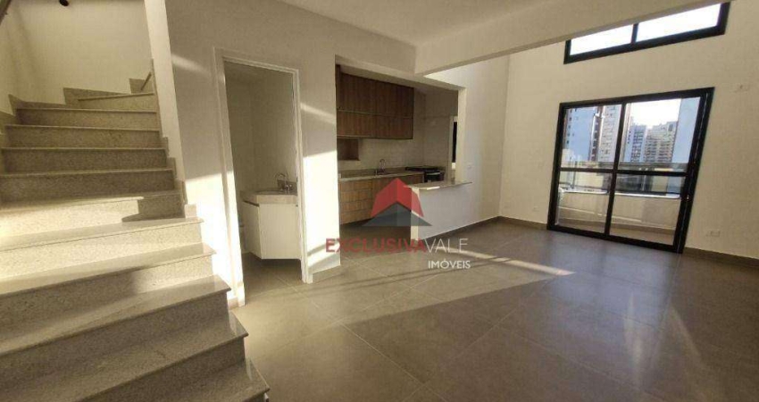 Apartamento com 1 dormitório para alugar, 78 m² por R$ 5.437,00/mês - Parque Residencial Aquarius - São José dos Campos/SP