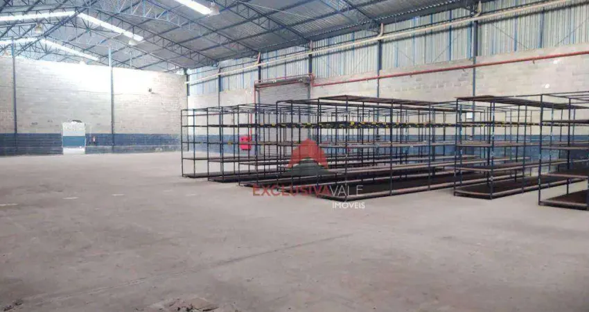 Galpão aluga área construída 1.200 metros quadrados, chácaras reunidas, são josé dos campos-sp