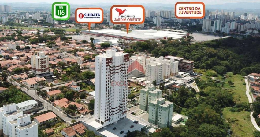 Apartamento com 2 dormitórios, 62 m² - Jardim Oriente - São José dos Campos/SP