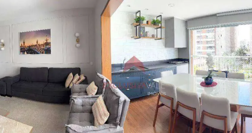 Apartamento com 3 dormitórios sendo 1 suíte à venda, 122 m² por r$ 1.275.000 - jardim das indústrias - são josé dos campos/sp