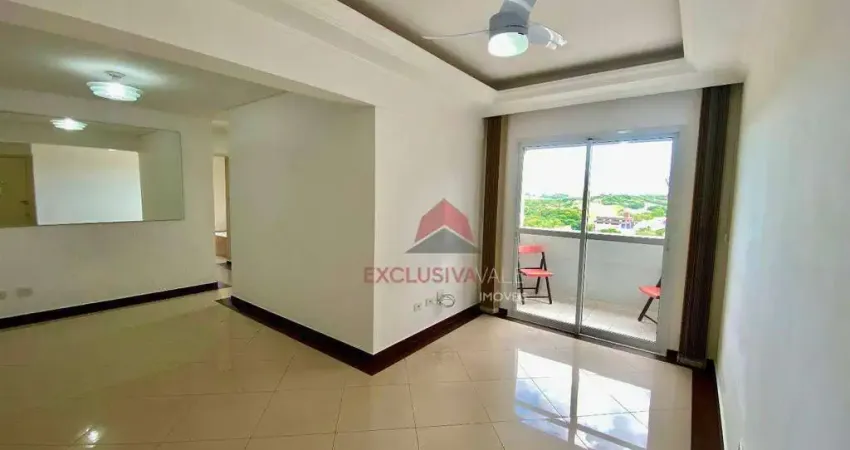 Apartamento com 3 dormitórios, suite, 2 vagas para alugar, 77 m² por R$ 3.260/aluguel - Jardim Satélite - São José dos Campos/SP