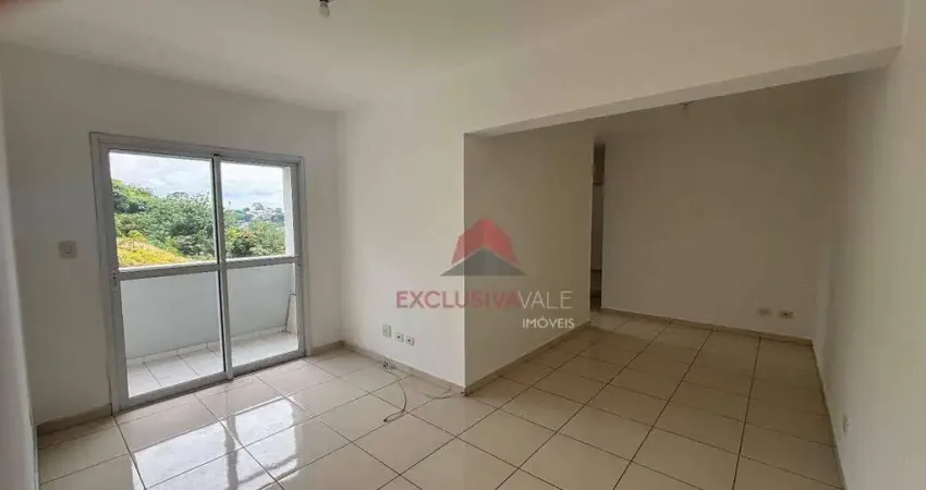 Apartamento com 3 dormitórios, suíte, varanda e 1 vaga para alugar, 77 m² por R$ 2.500,00 - Jardim Satélite - São José dos Campos/SP