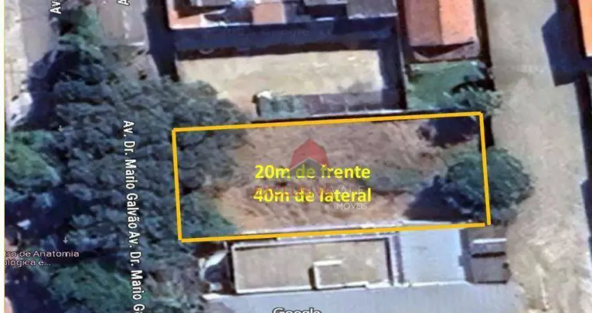Terreno à venda, 800 m² por R$ 1.200.000,00 - Jardim Bela Vista - São José dos Campos/SP