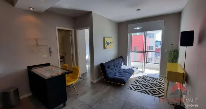 Apartamento Mobiliado com 1 dormitório, 32 m² - venda por R$ 415.000 ou aluguel por R$ 3.219/mês - Jardim Oswaldo Cruz - São José dos Campos/SP