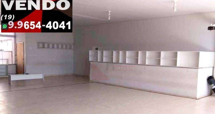 Maravilhoso salão comercial de 420m² de alto padrão, à venda no Bairro Residencial Dona Regina em Santa Bárbara d’Oeste-SP.
