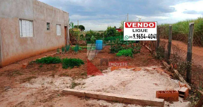 Chácara com 2 dormitórios à venda, 1200 m² por R$ 330.000 - Areia Branca - Santa Bárbara D'Oeste/SP