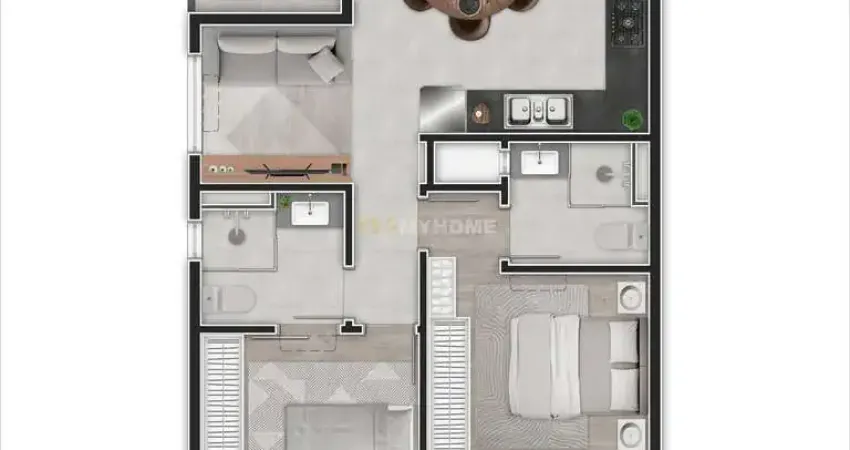 Apartamento com 2 quartos à venda na Rua Nilo Peçanha, 620, Bom Retiro, Curitiba