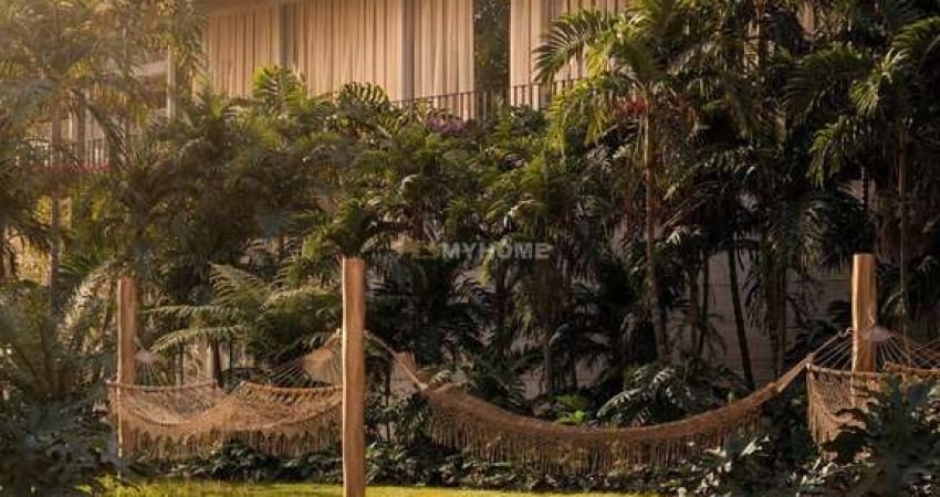 Atmosfera de casas térreas, segurança e serviços de hotel cinco estrelas.