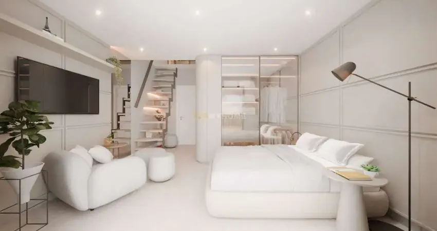 Studio Duplex 29m²com Terraço 13m2 no Campina do Siqueira - Curitiba,PR - 88765