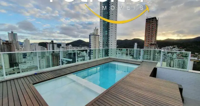 Cobertura duplex à venda com três suítes e área externa particular em balneário camboriú