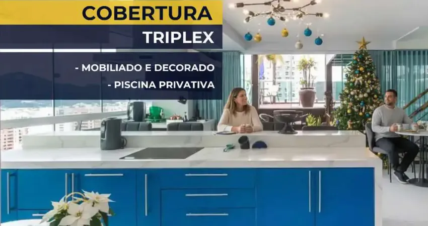 Cobertura 4 quartos mobiliado à venda no edifício ocean tower balneário camboriú