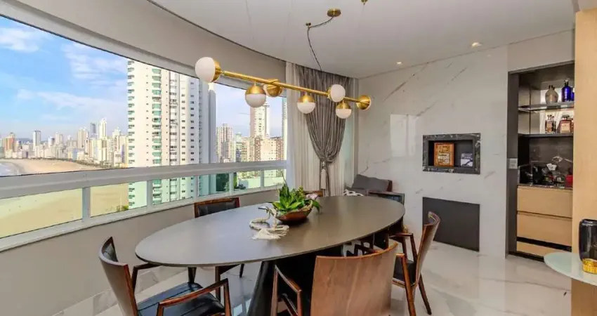 Apartamento com vista mar à venda no ed. luz do mar em balneário camboriú