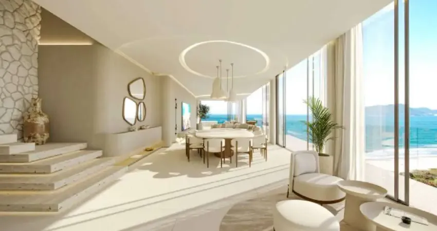 Apartamento com 03 suítes, frente mar à venda na praia brava/itajaí.