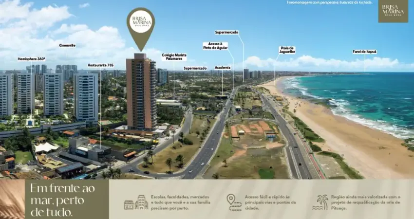 2 Quartos c/Suite  BRISA MARINA  C/Rooftop - PITUAÇU