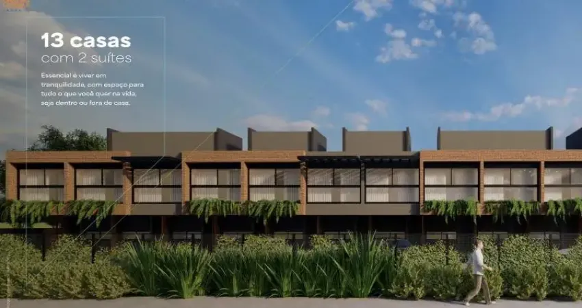 Casa em condomínio fechado, 2 suítes no bairro cachoeira do bom jesus em florianópolis