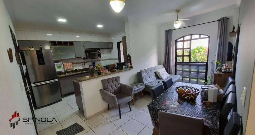 Apartamento com 2 dormitórios à venda, 77 m² por R$ 362.000,00 - Caiçara - Praia Grande/SP
