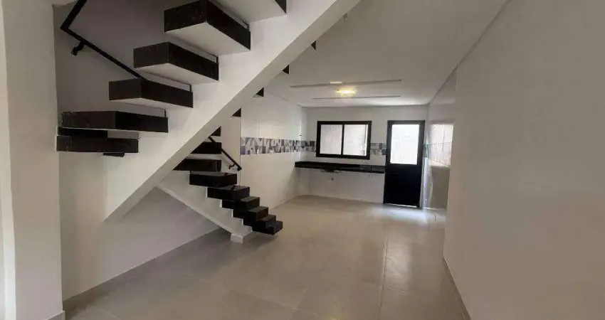 Sobrado com 3 dormitórios à venda, 108 m² por r$ 550.000,00 - vila caiçara - praia grande/sp