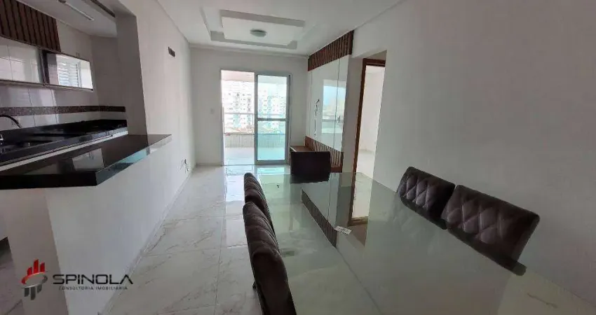 Apartamento com 2 dormitórios à venda, 83 m² por r$ 599.000,00 - caiçara - praia grande/sp