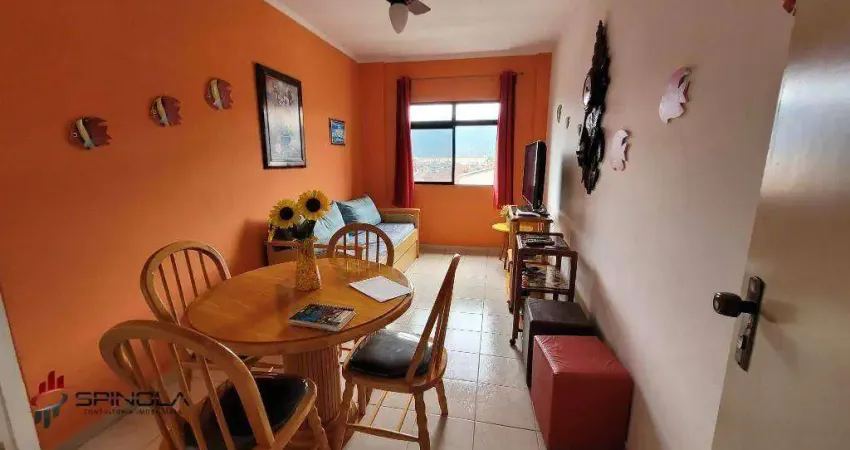 Apartamento com 1 dormitório à venda, 40 m² por r$ 220.000,00 - real - praia grande/sp