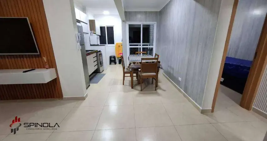 Apartamento com 1 dormitório à venda, 49 m² por r$ 500.000,00 - caiçara - praia grande/sp