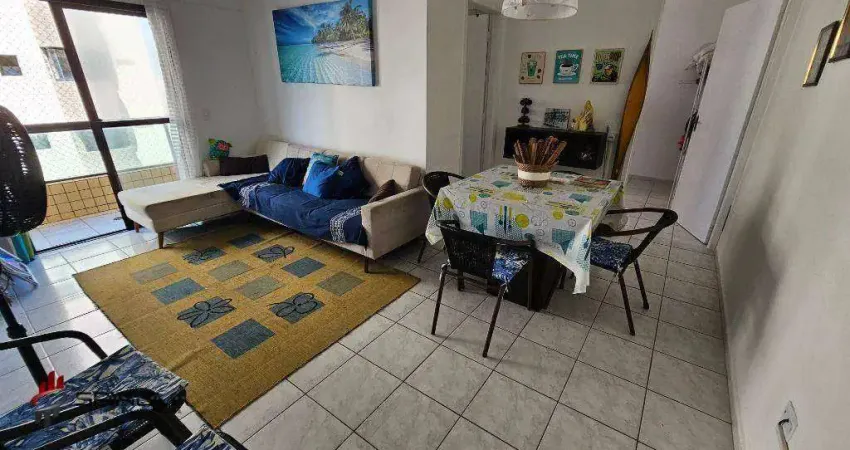 Apartamento com 1 dormitório à venda, 48 m² por r$ 290.000,00 - real - praia grande/sp