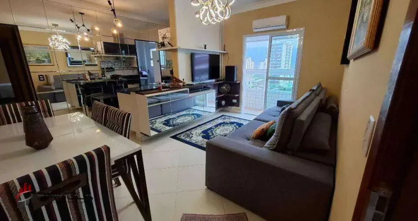 Apartamento com 2 dormitórios à venda, 70 m² por R$ 540.000,00 - Caiçara - Praia Grande/SP