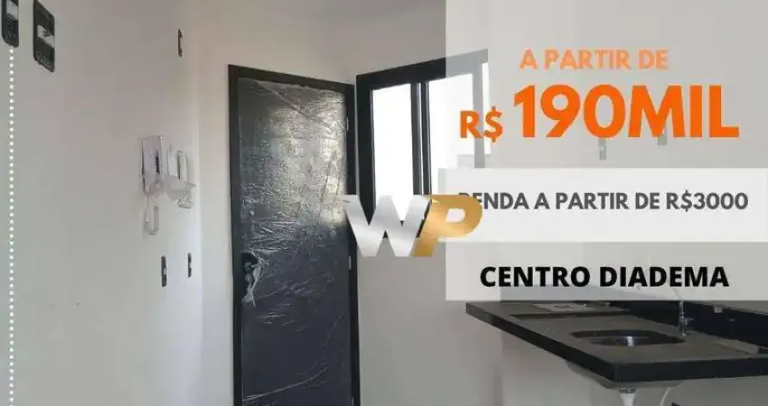 Apartamento com 1 dormitório à venda, 21 m² por r$ 190.000 - parque sete de setembro - diadema/sp