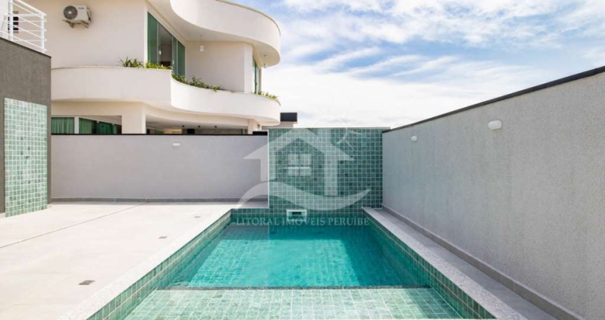 Casa Sobrado à venda , 3 quarto(s),  sendo 3 suíte(s)  no bairro Bougainville Residencial IV, 1000 metros da praia, Peruíbe-SP
