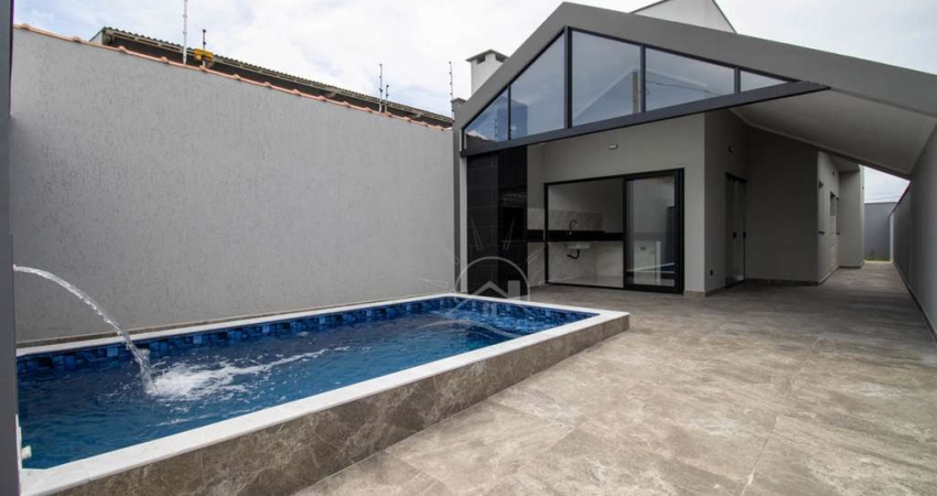 Casa Térrea à venda com piscina, 2 quarto(s),  sendo 1 suíte(s)  no bairro Park DAville, 2000 metros da praia, Peruíbe-SP