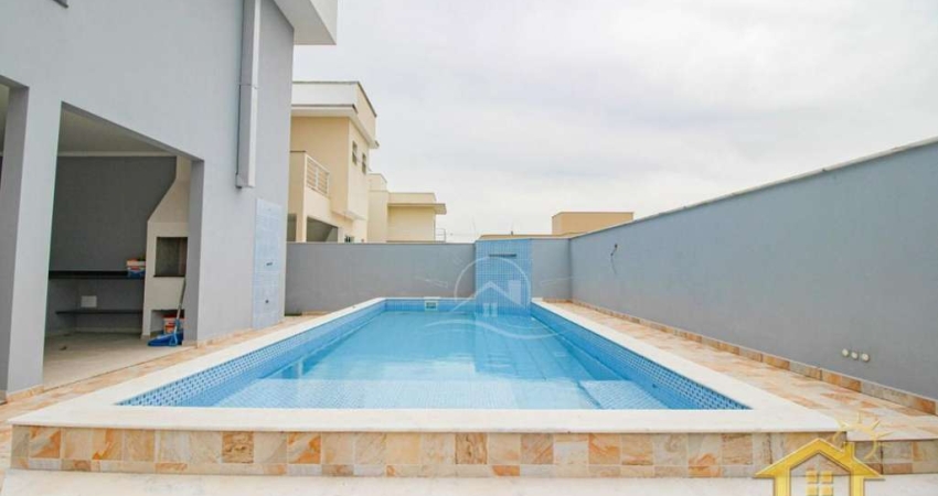 Casa Sobrado à venda com piscina, 3 quarto(s),  sendo 3 suíte(s)  no bairro Bougainville Residencial IV, 0 metros da praia, Peruíbe-SP