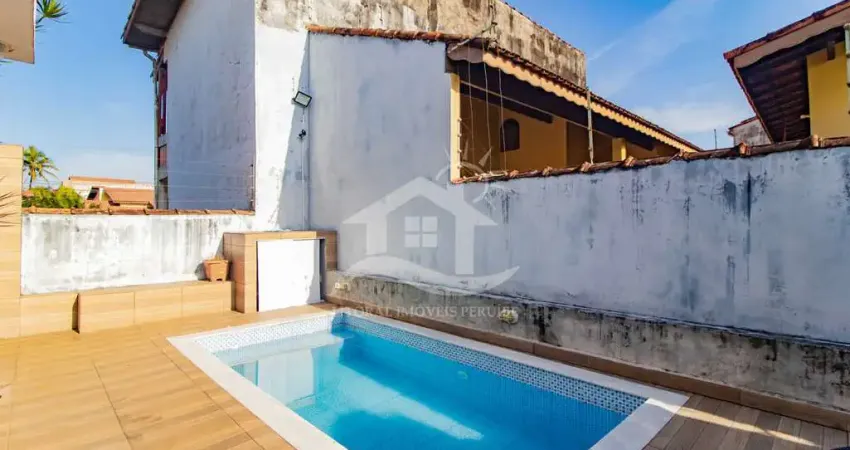 Casa Térrea à venda com piscina, 3 quarto(s),  sendo 3 suíte(s)  no bairro Belmira Novaes, 200 metros da praia, Peruíbe-SP