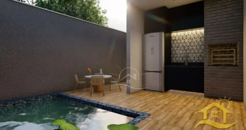 Casa Térrea com piscina à venda , 2 quarto(s),  sendo 1 suíte(s)  no bairro Centro, 0 metros da praia, Itanhaém-SP
