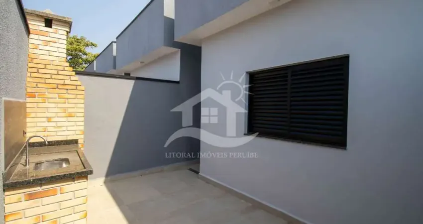 Casa Térrea à venda , 2 quarto(s),  sendo 1 suíte(s)  no bairro Jardim Brasil, 2 metros da praia, Peruíbe-SP