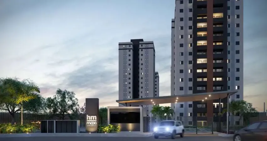 Hm maxi santa bárbara | construtora hm | construção | 65 metros | 02 dormitórios | suíte | varanda | 01 vaga