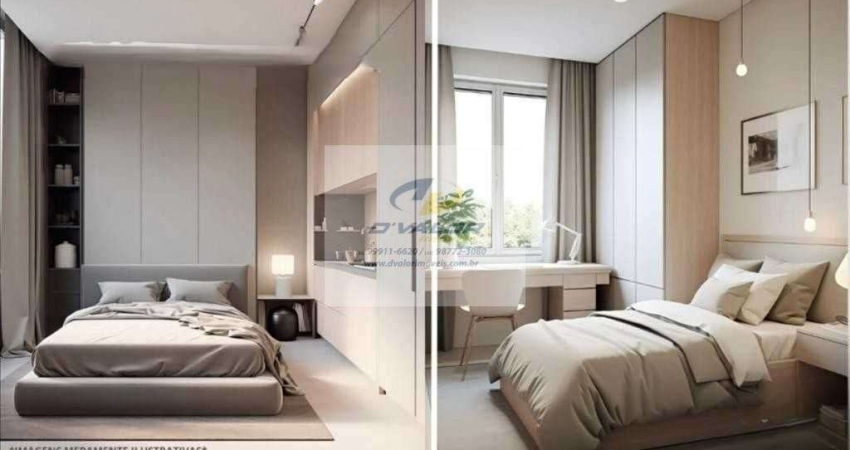 Vendo Flat 50m², 02 Quartos, 01 Vaga de Garagem
