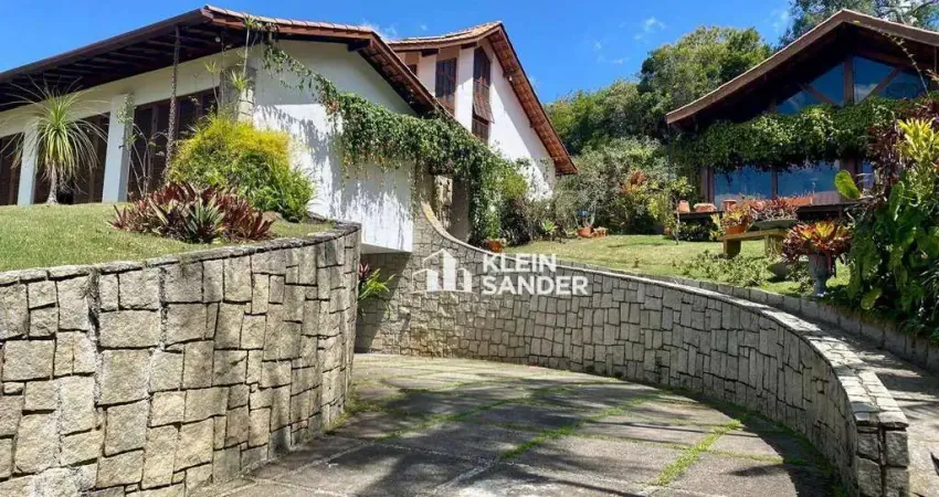 Casa com 4 dormitórios à venda, 388 m² por r$ 1.800.000,00 - santa elisa - nova friburgo/rj