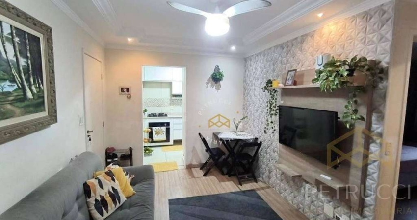 Apartamento com 2 dormitórios à venda, 47 m² por R$ 201.000,00 - Parque Valença I - Campinas/SP