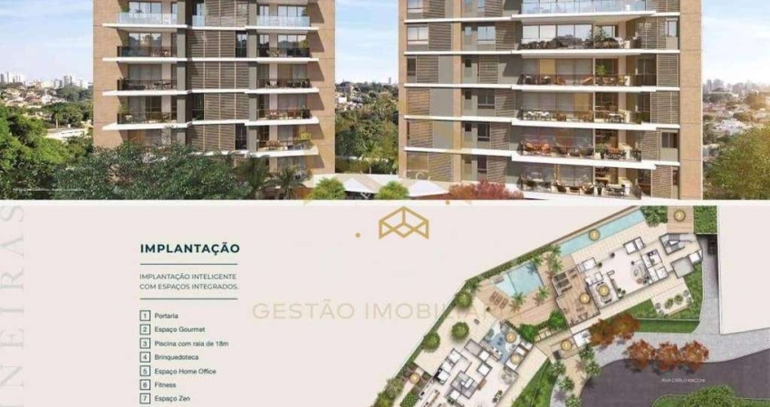 Apartamento com 3 dormitórios à venda, 140 m² por R$ 2.141.600,00 - Jardim das Paineiras - Campinas/SP