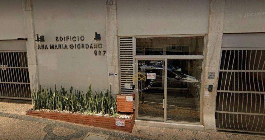 Apartamento com 1 dormitório à venda, 57 m² por R$ 275.000,00 - Cambuí - Campinas/SP