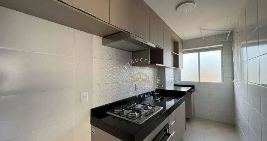Apartamento com 2 dormitórios para alugar, 44 m² por r$ 3.781,00/mês - mansões santo antônio - campinas/sp