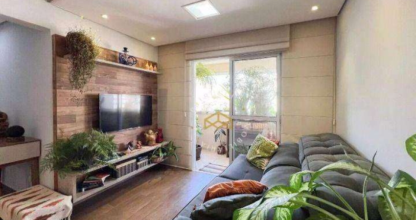 Apartamento com 3 dormitórios à venda, 78 m² por R$ 640.000,00 - Ortizes - Valinhos/SP