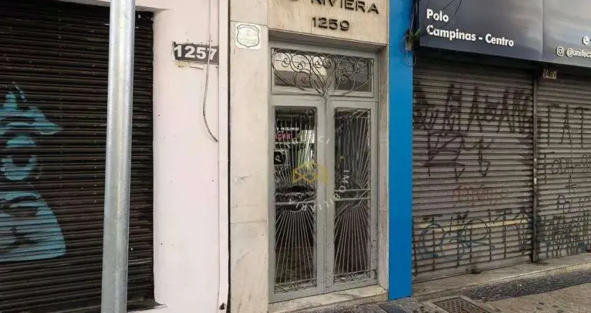 Apartamento com 1 dormitório à venda, 63 m² - centro - campinas/sp