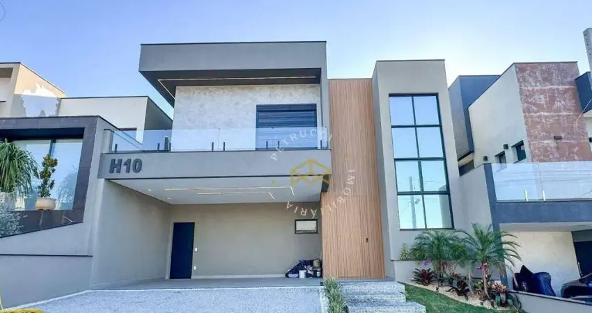 Sobrado à venda com 4 suítes no condomínio residencial villa do sol, valinhos.