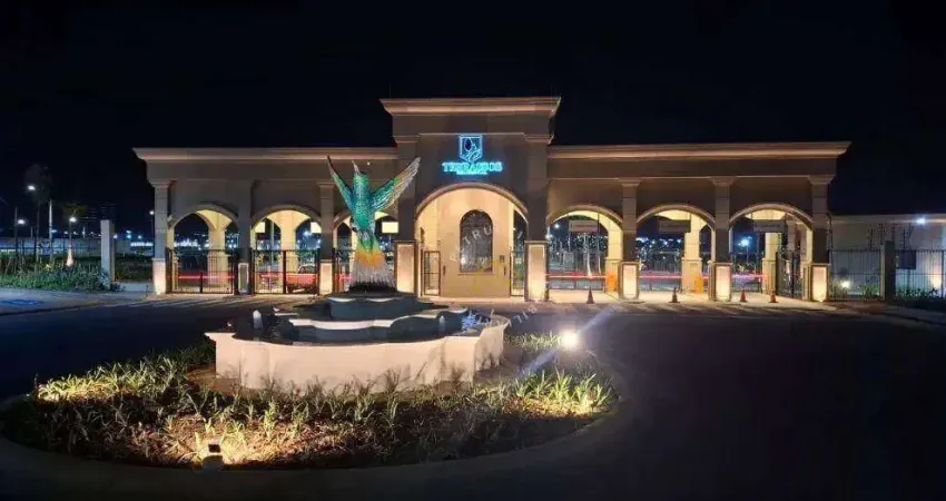 Terreno plano com 212 m², localizado no condomínio terrassos residencial em paulínia/sp