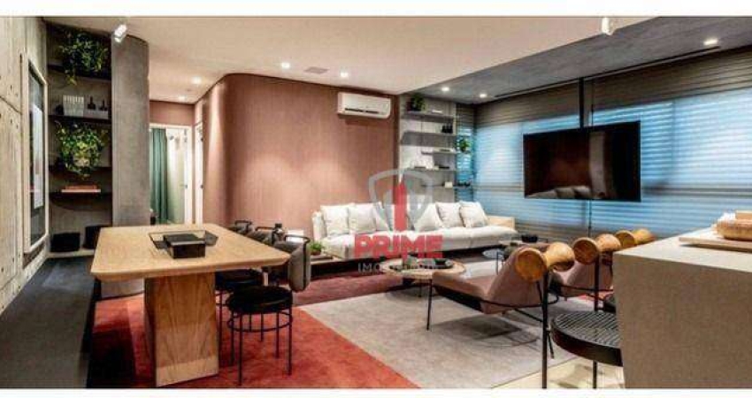 Apartamento à venda no Edifício Arch Palhano, na Gleba Palhano em Londrina.   - Possui duas suítes, completo de armários,