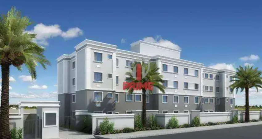 Apartamento à venda no Spazio Libertá em Londrina. Com dois quartos, sala, cozinha, área de serviço, banheiro social, duas vagas de garagem.