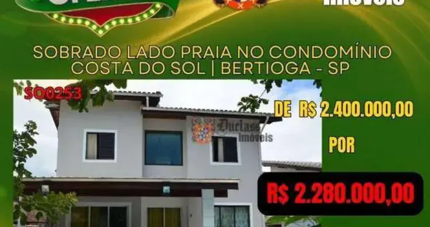 Sobrado com 4 dormitórios à venda, 189 m² por r$ 2.280.000,00 - costa do sol - bertioga/sp