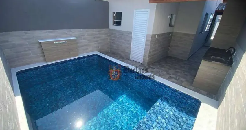 Casa com 2 dormitórios à venda, 64 m² por R$ 355.000 - Balneário Tupy - Itanhaém/SP