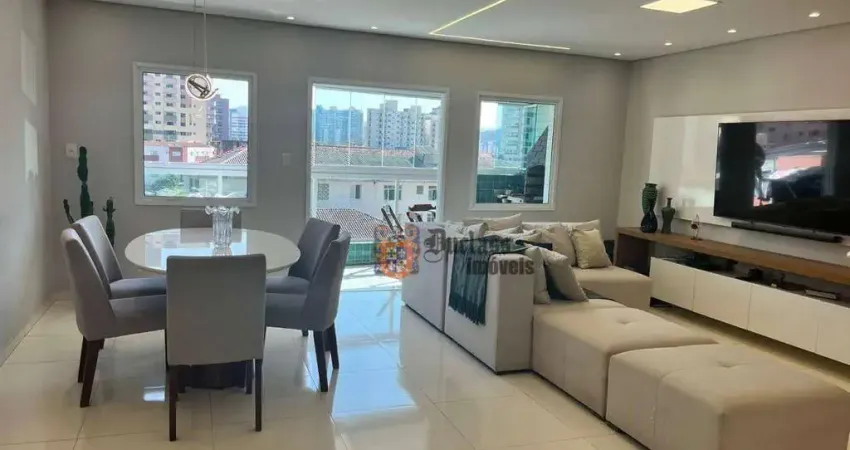 Apartamento com 4 dormitórios à venda, 156 m² por R$ 1.200.000 - Canto do Forte - Praia Grande/SP